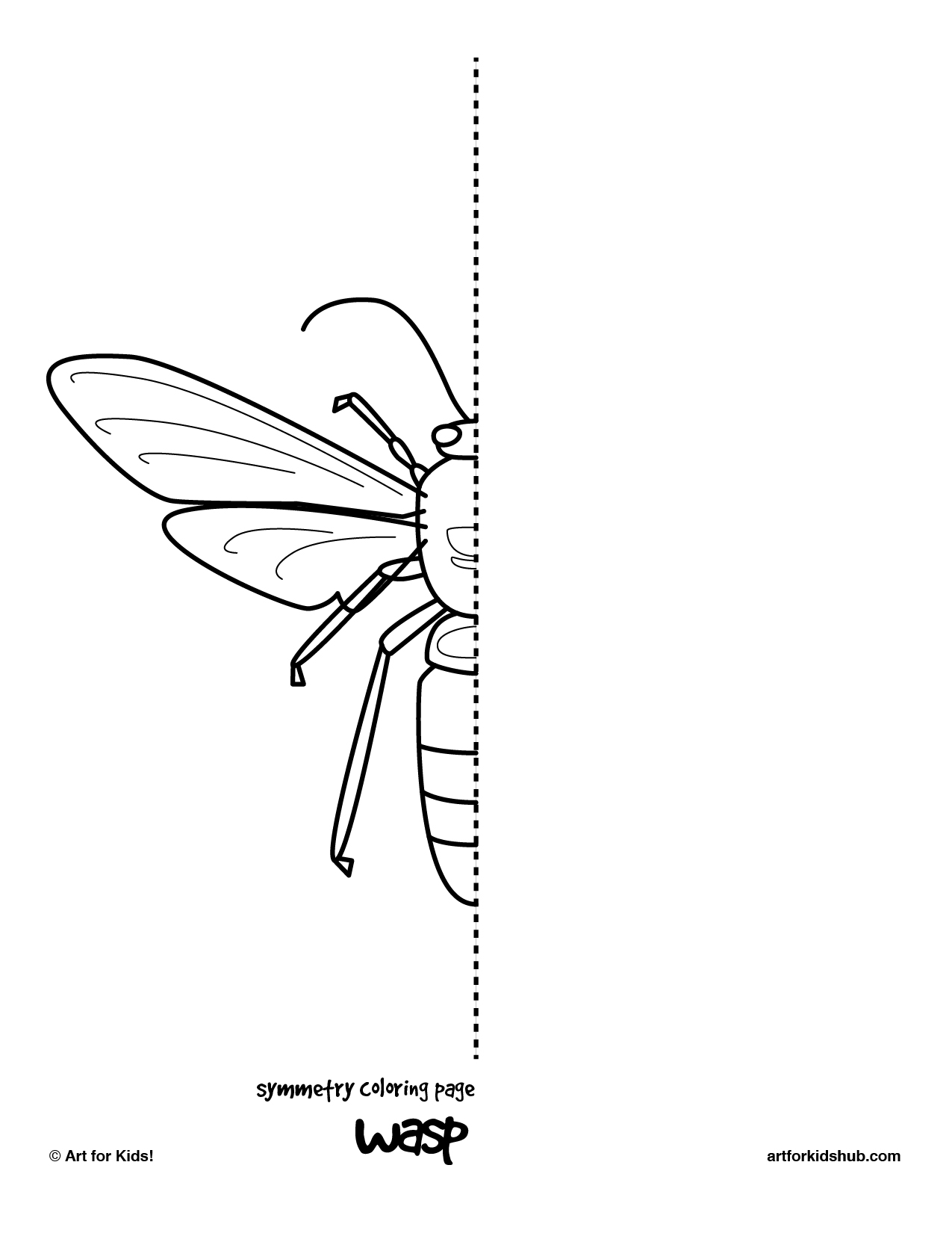 Spider Wasp coloring #15, Download drawings