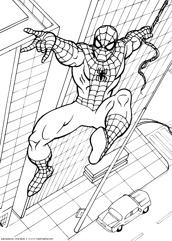 Spider-Man coloring #4, Download drawings