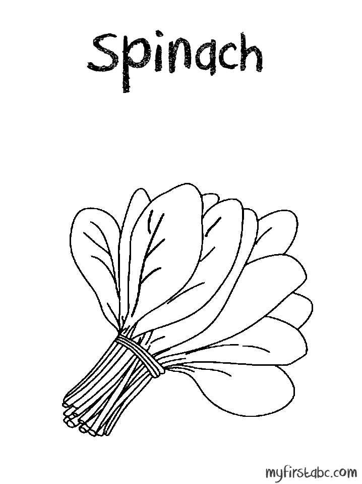 Spinach coloring #19, Download drawings