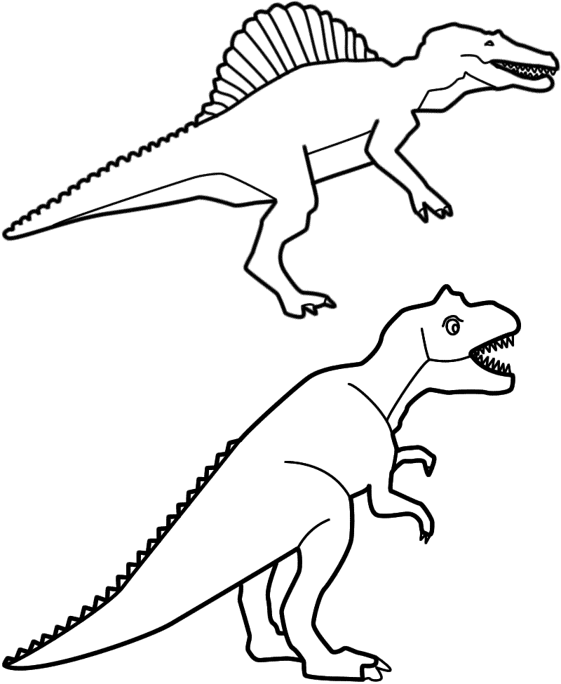 Spinosaurus coloring #13, Download drawings