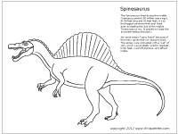 Spinosaurus coloring #18, Download drawings