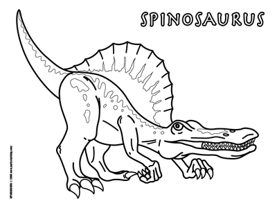 Spinosaurus coloring #1, Download drawings