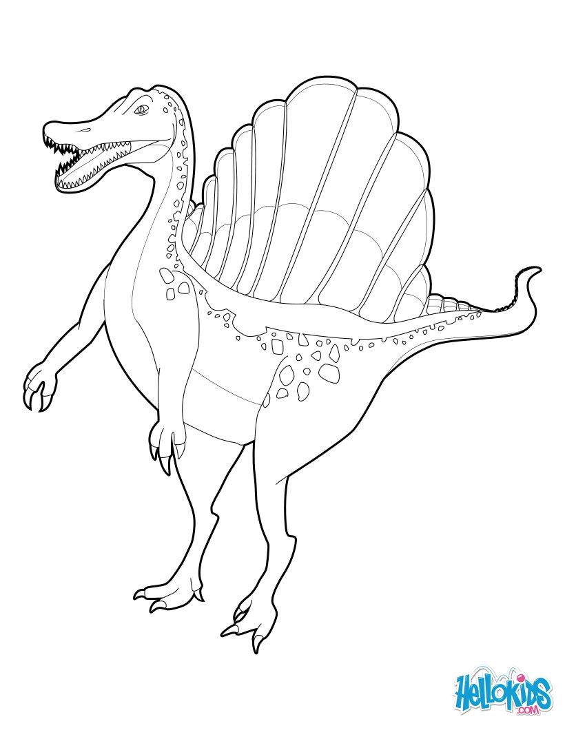 Spinosaurus coloring #14, Download drawings