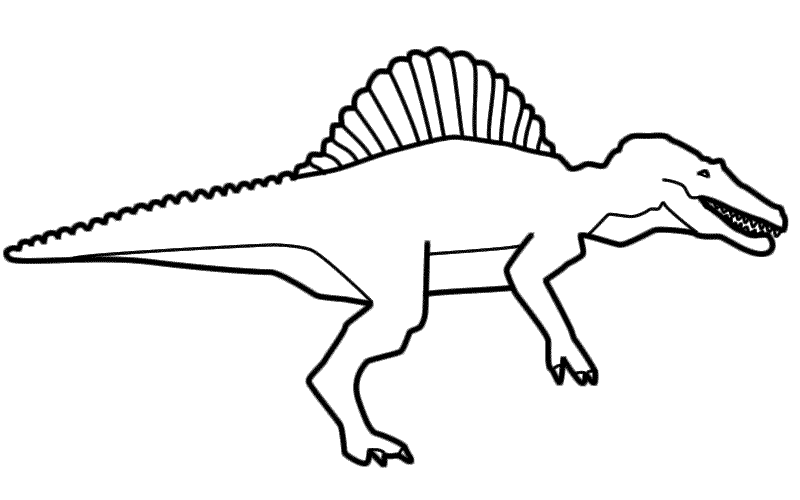 Spinosaurus coloring #19, Download drawings