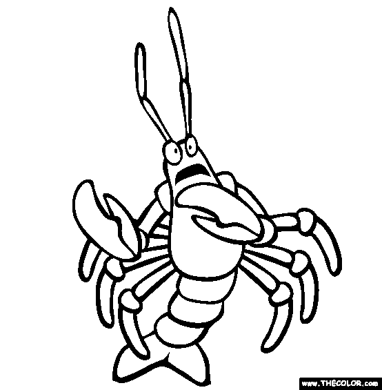 Spiny Lobster coloring #8, Download drawings