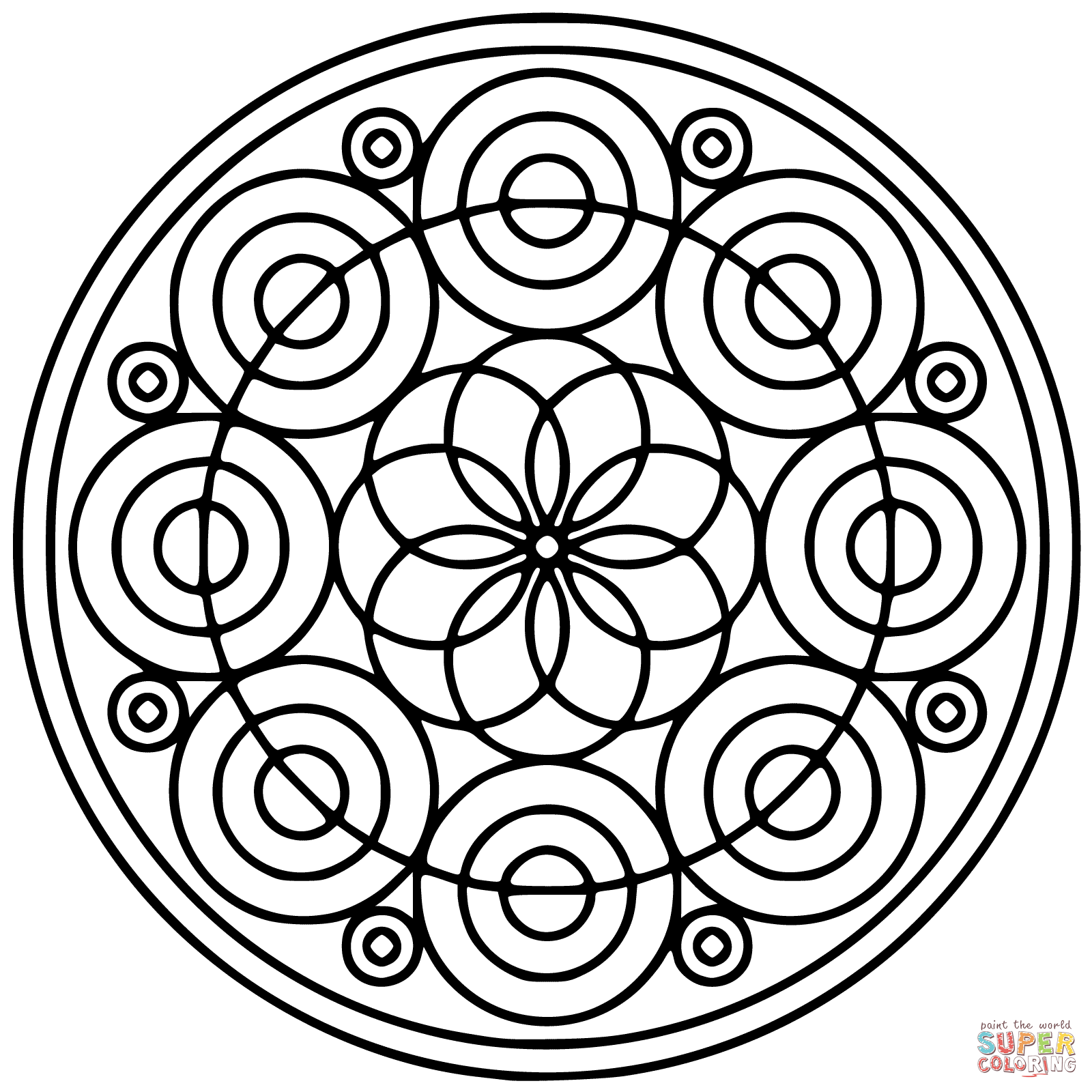 Spiral coloring #7, Download drawings