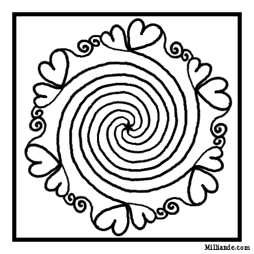 Spiral coloring #20, Download drawings