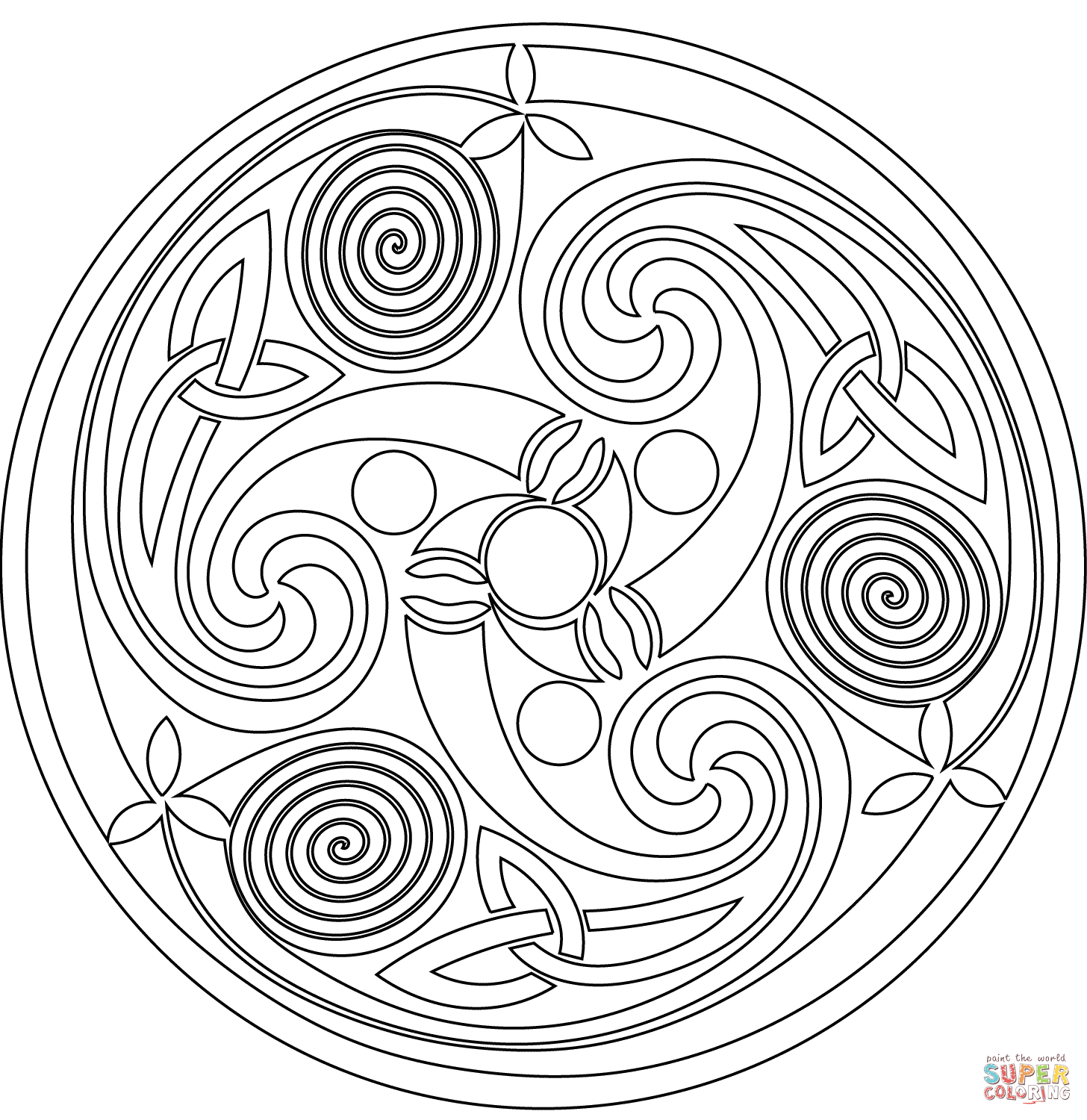 Spiral coloring #2, Download drawings