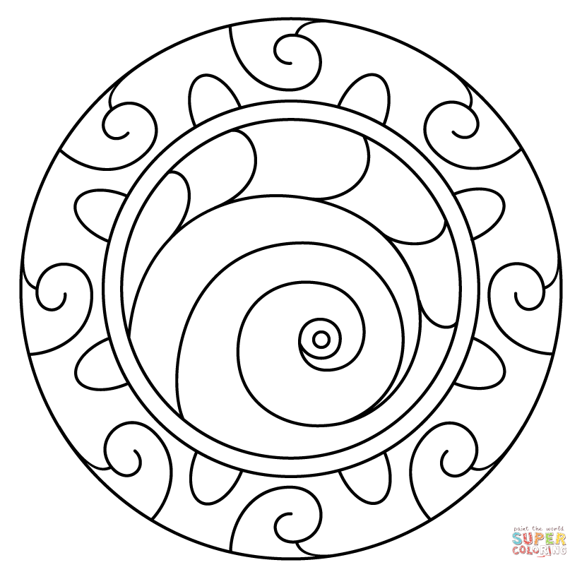 Spiral coloring #13, Download drawings