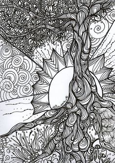 Split Tree coloring #10, Download drawings