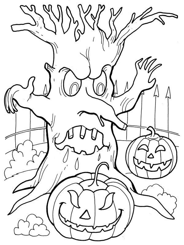 Spooky coloring #7, Download drawings