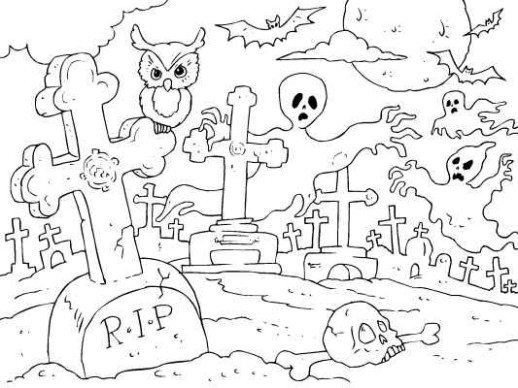 Spooky coloring #8, Download drawings
