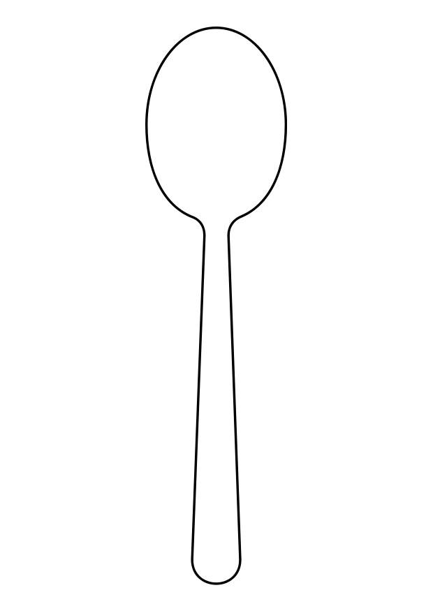 Spoon coloring #3, Download drawings