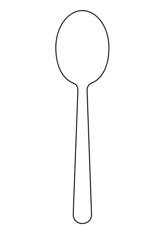 Spoon coloring #9, Download drawings