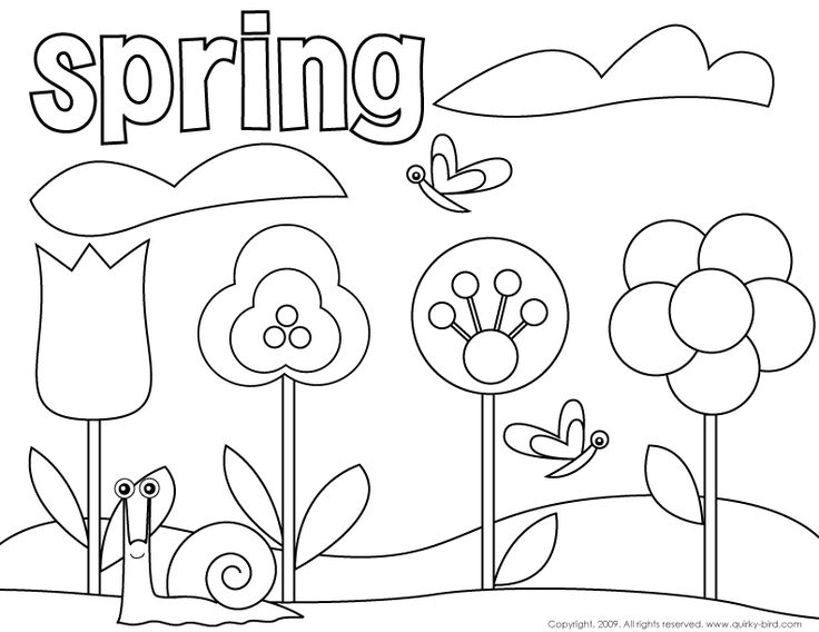 Spring coloring #9, Download drawings