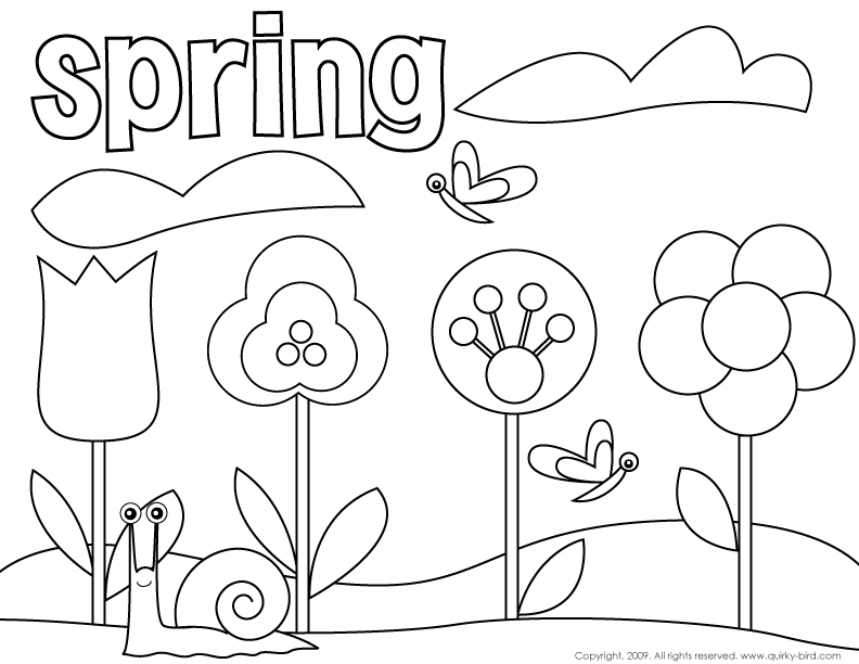 Spring coloring #8, Download drawings
