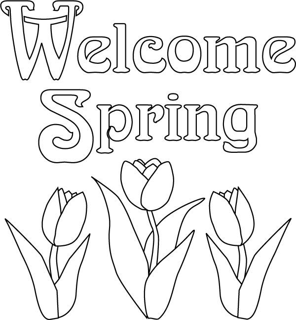 Spring coloring #3, Download drawings