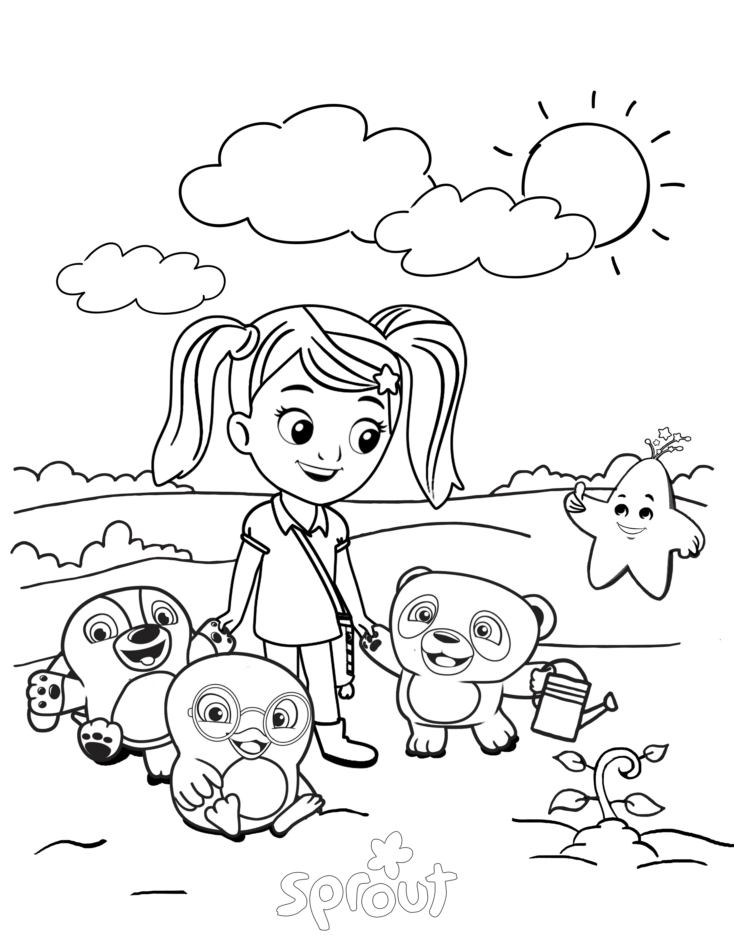 Sprout coloring #10, Download drawings