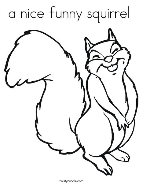 Squirrel coloring #10, Download drawings
