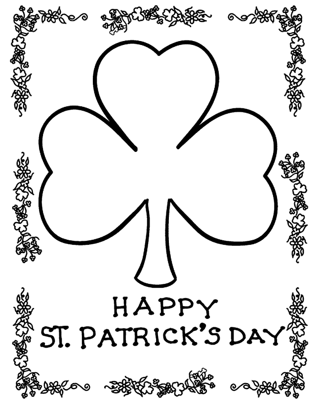 St. Patrick's Day coloring #4, Download drawings