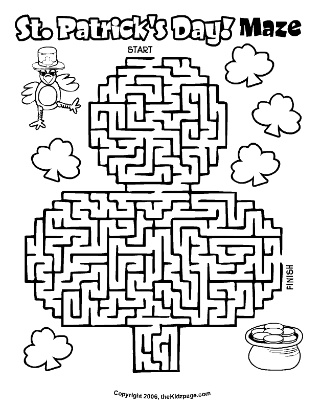 St. Patrick's Day coloring #3, Download drawings