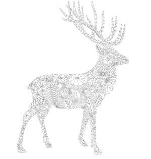 Stag coloring #9, Download drawings