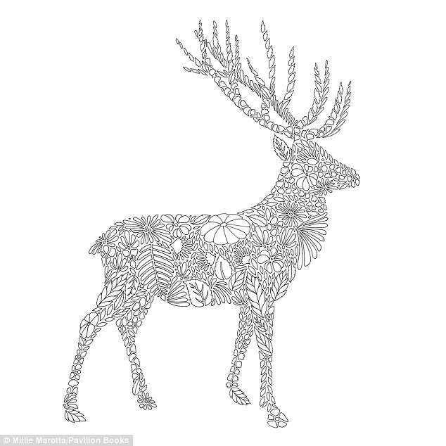 Stag coloring #11, Download drawings