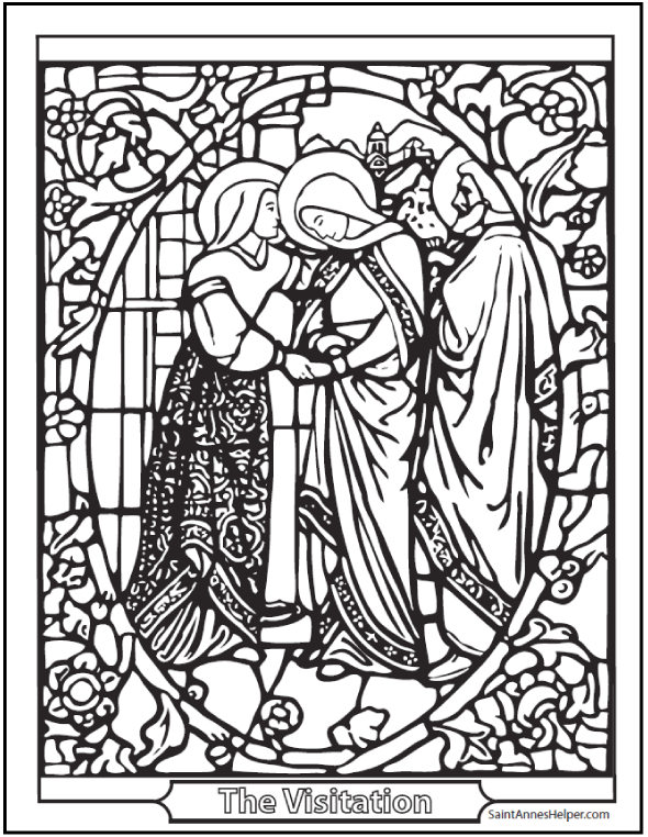 Stained Glass coloring #14, Download drawings