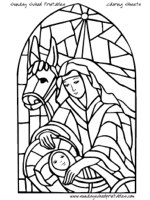 Stained Glass coloring #7, Download drawings