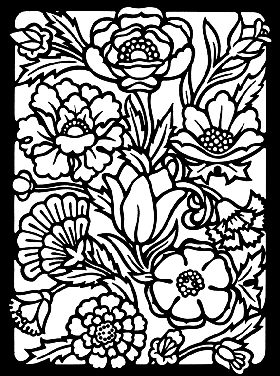 Stained Glass coloring #19, Download drawings
