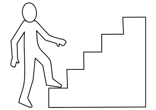 Stairs coloring #9, Download drawings