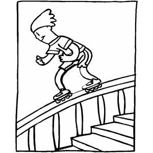 Stairs coloring #4, Download drawings