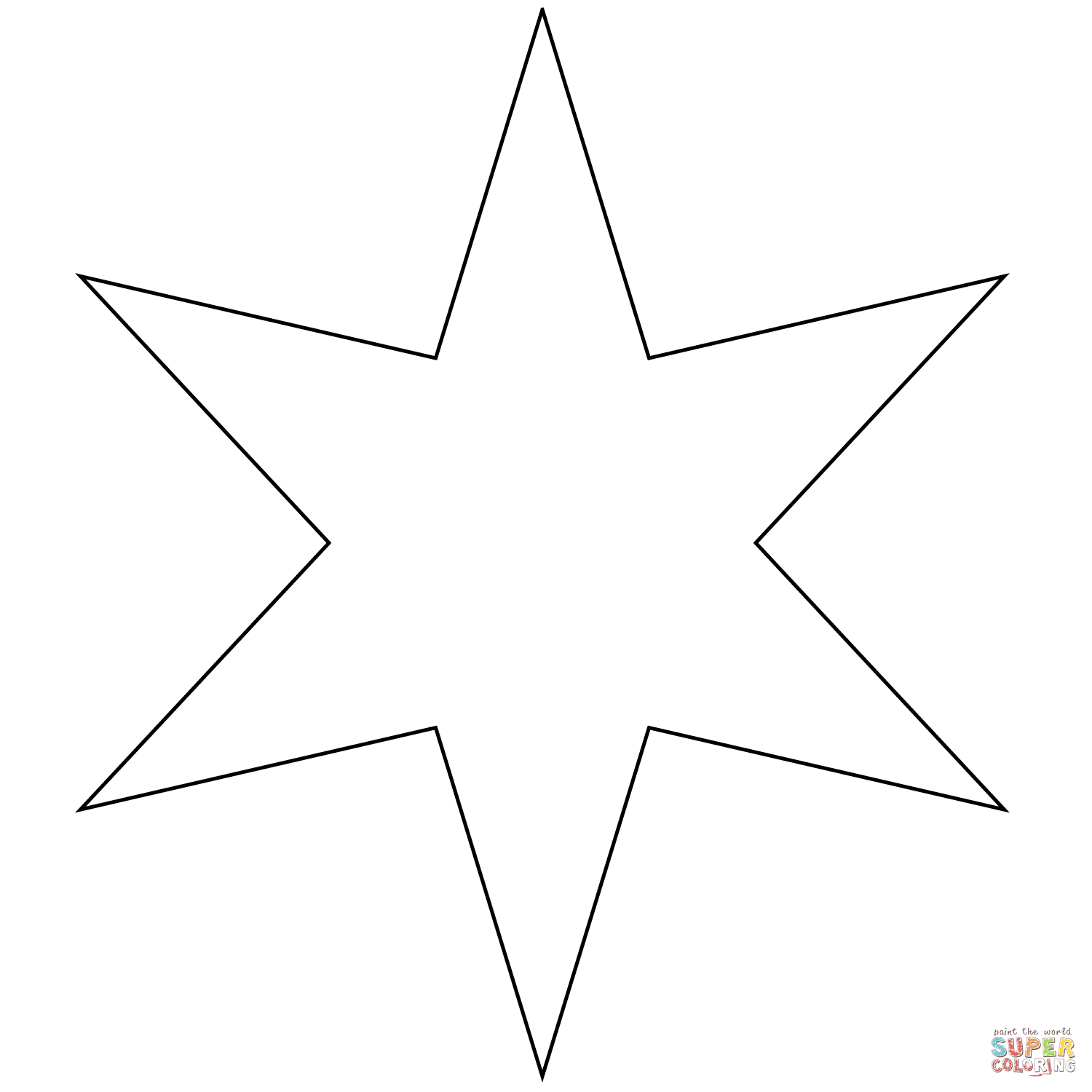 Star coloring #13, Download drawings