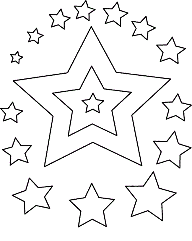 Stars coloring #17, Download drawings