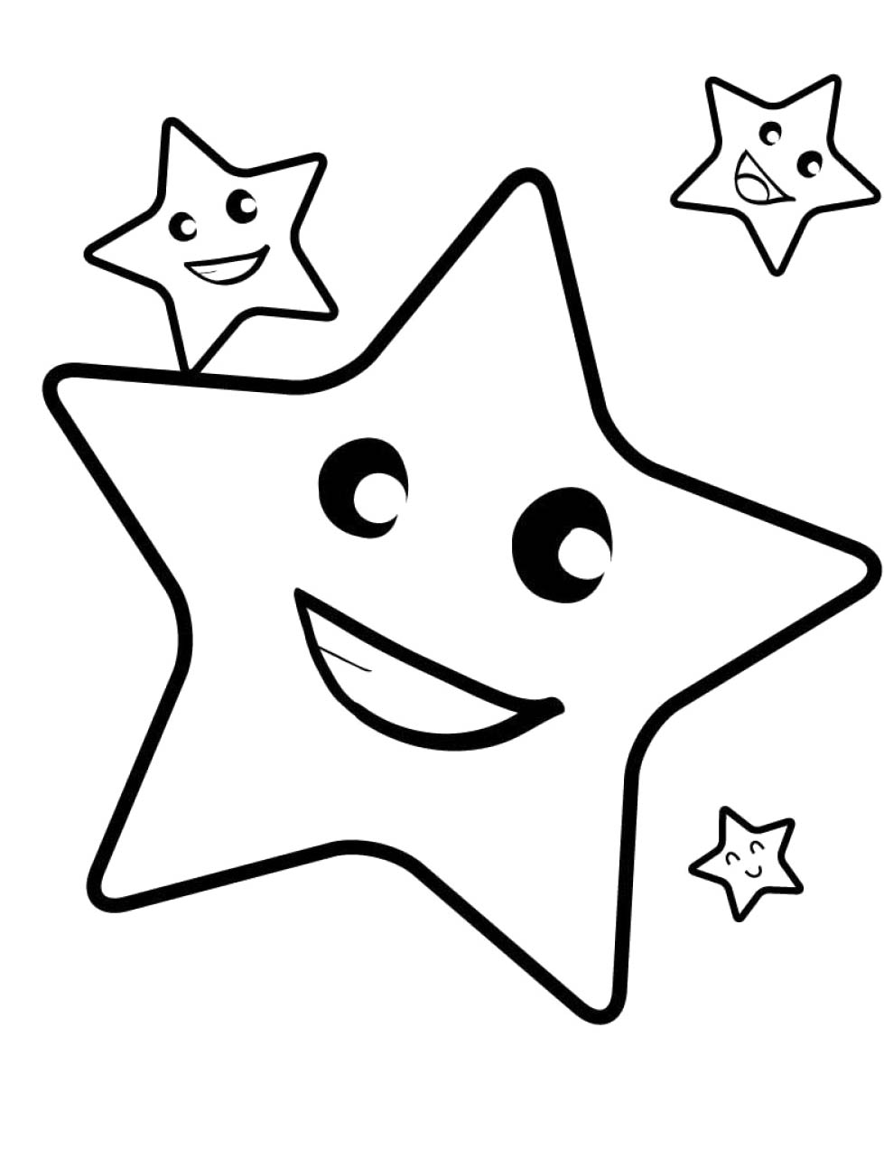 Stars coloring #7, Download drawings