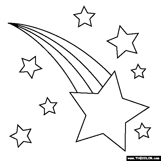 Shooting Star coloring #20, Download drawings