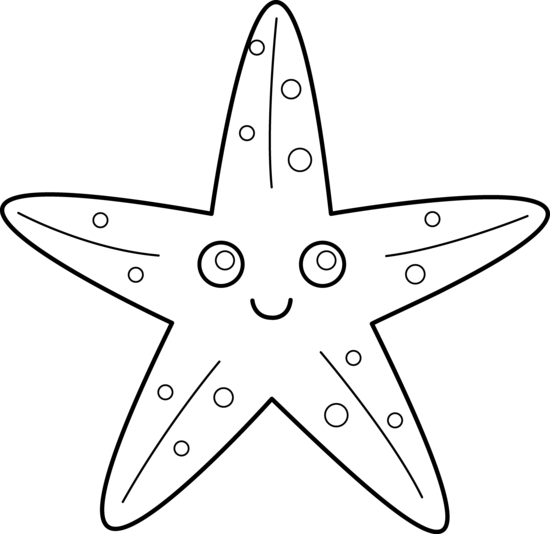 Starfish coloring #6, Download drawings