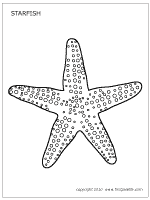 Starfish coloring #5, Download drawings