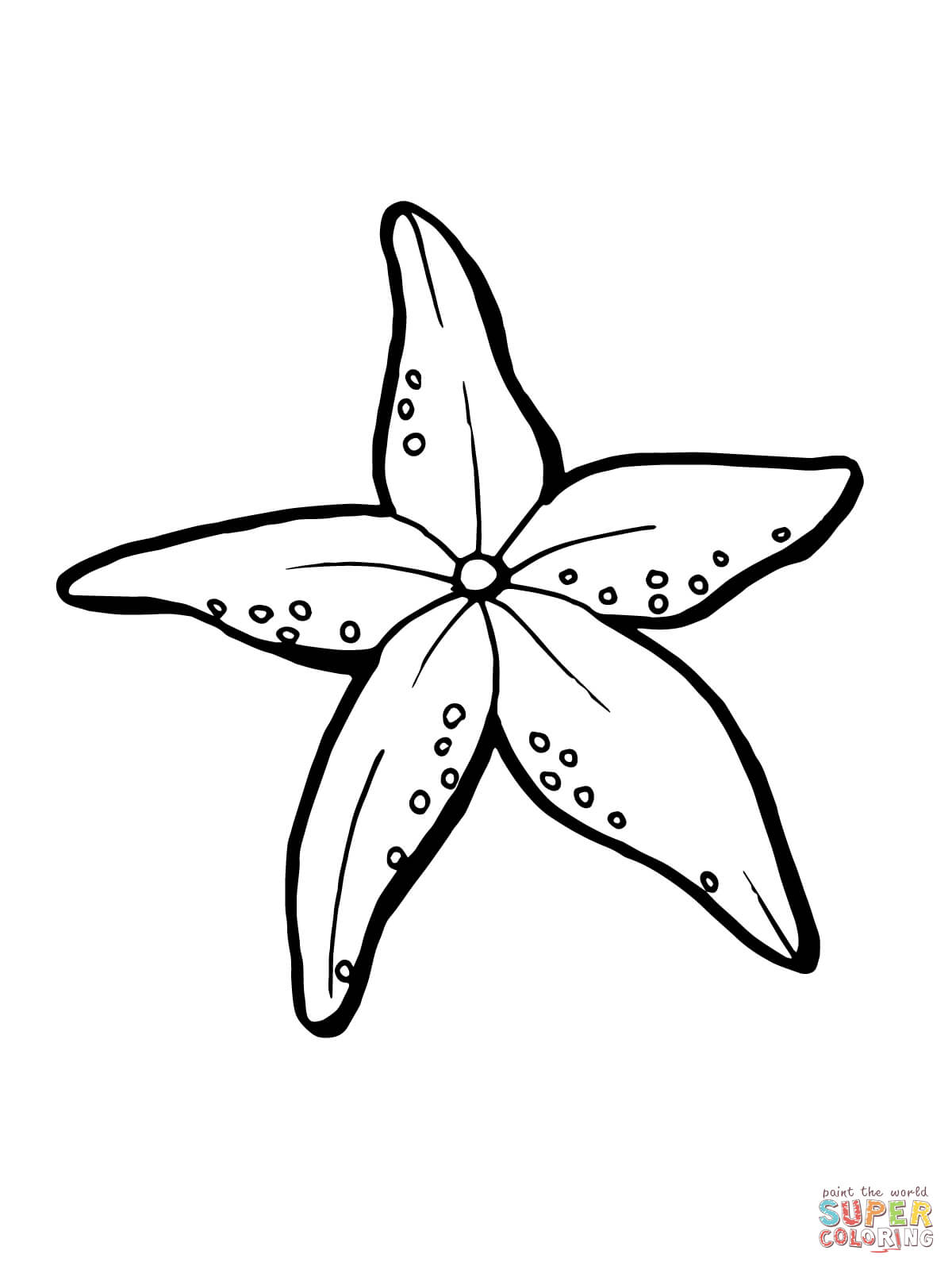 Starfish coloring #8, Download drawings