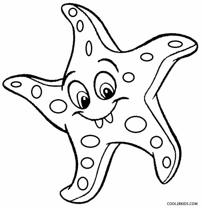 Starfish coloring #18, Download drawings