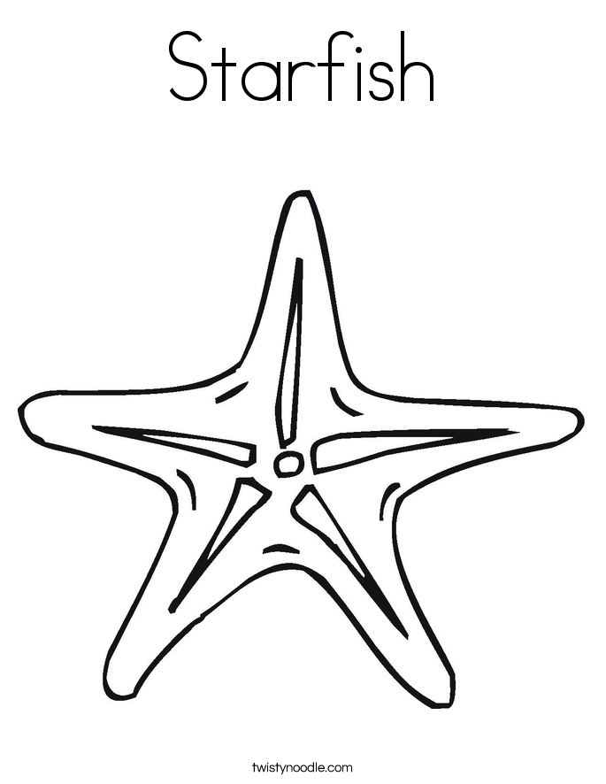 Starfish coloring #16, Download drawings