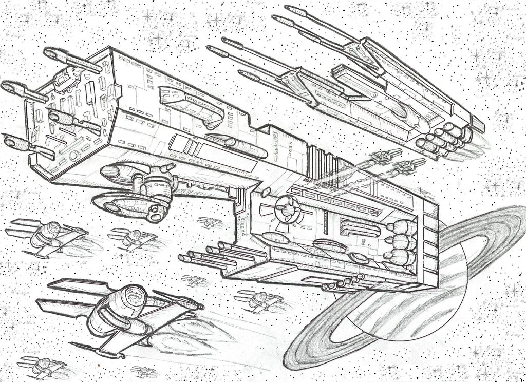 Starship coloring #12, Download drawings