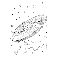Starship coloring #17, Download drawings