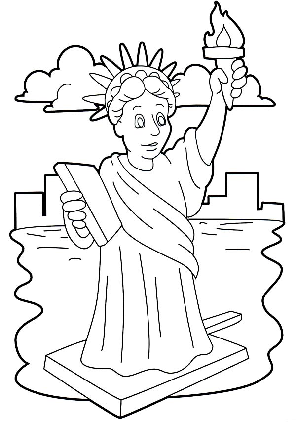 Statue coloring #5, Download drawings