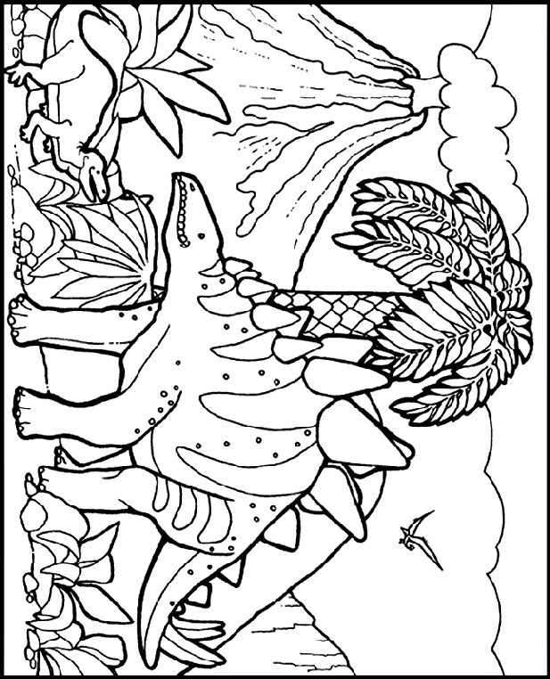 Stegosaurus coloring #15, Download drawings