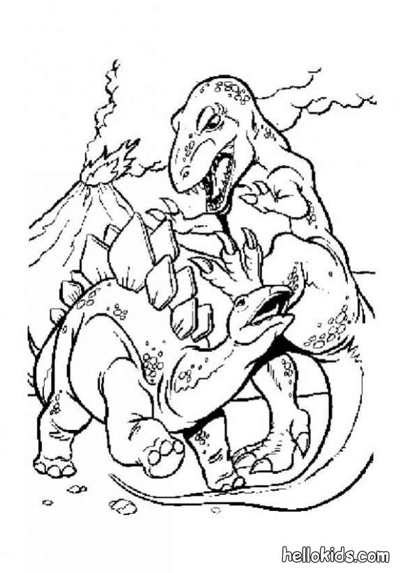 Stegosaurus coloring #7, Download drawings