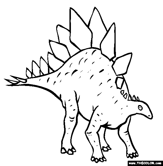 Stegosaurus coloring #5, Download drawings