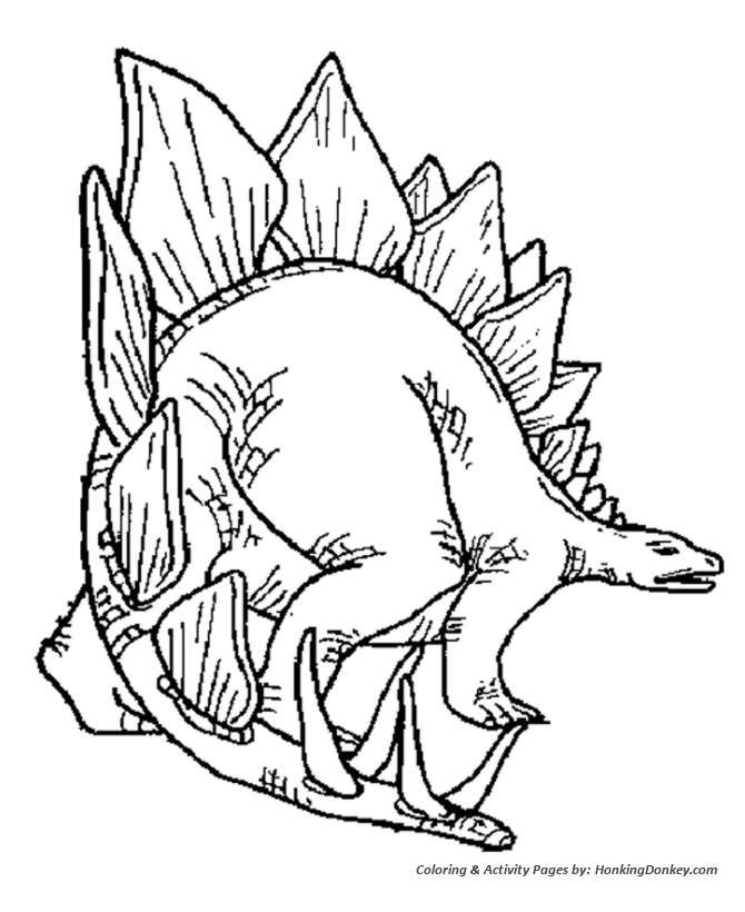 Stegosaurus coloring #8, Download drawings