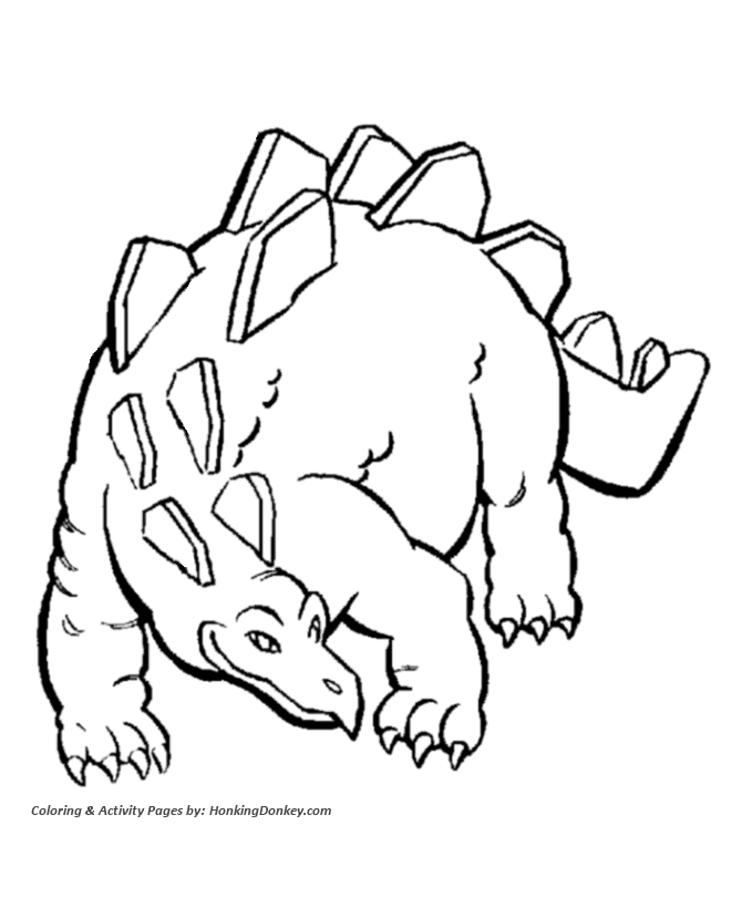 Stegosaurus coloring #3, Download drawings