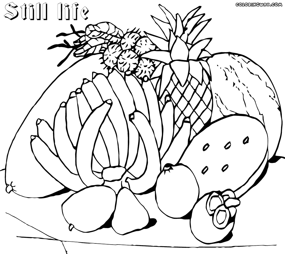 Still Life coloring #8, Download drawings